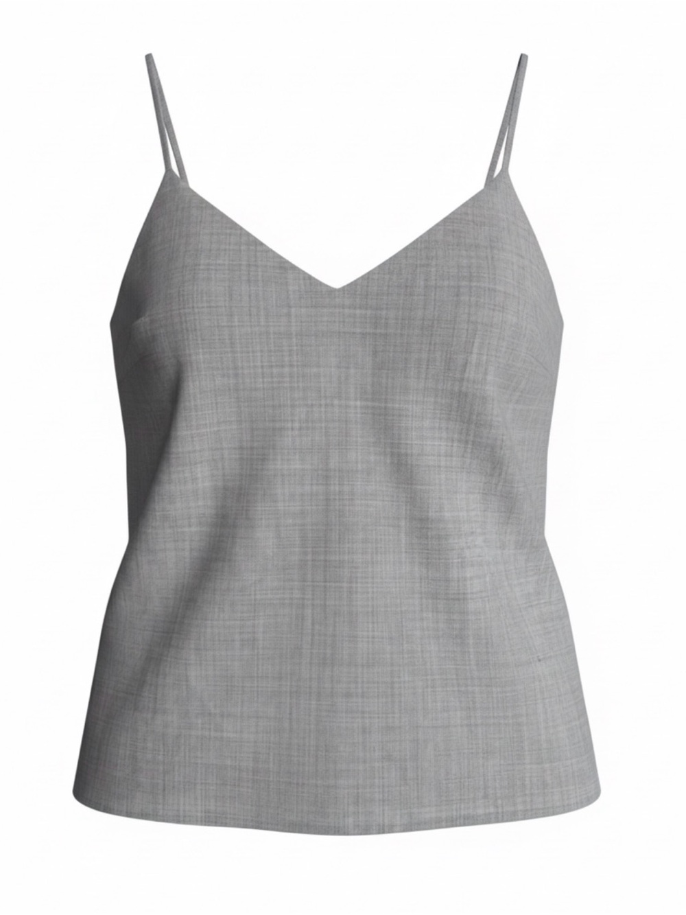Banana Republic Gray V-Neck Spaghetti Strap Cami
